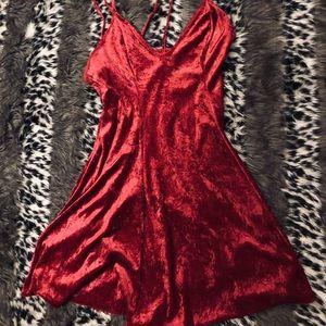Red Velvet Dress